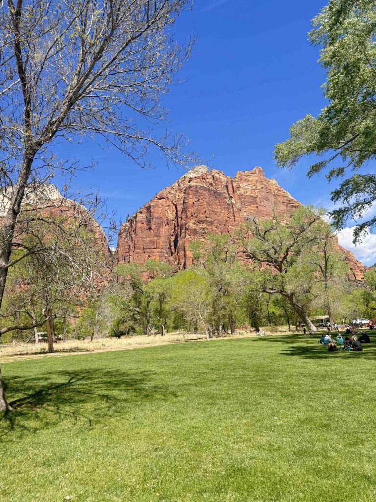 A photo of Zion Lodge Ceremony Site